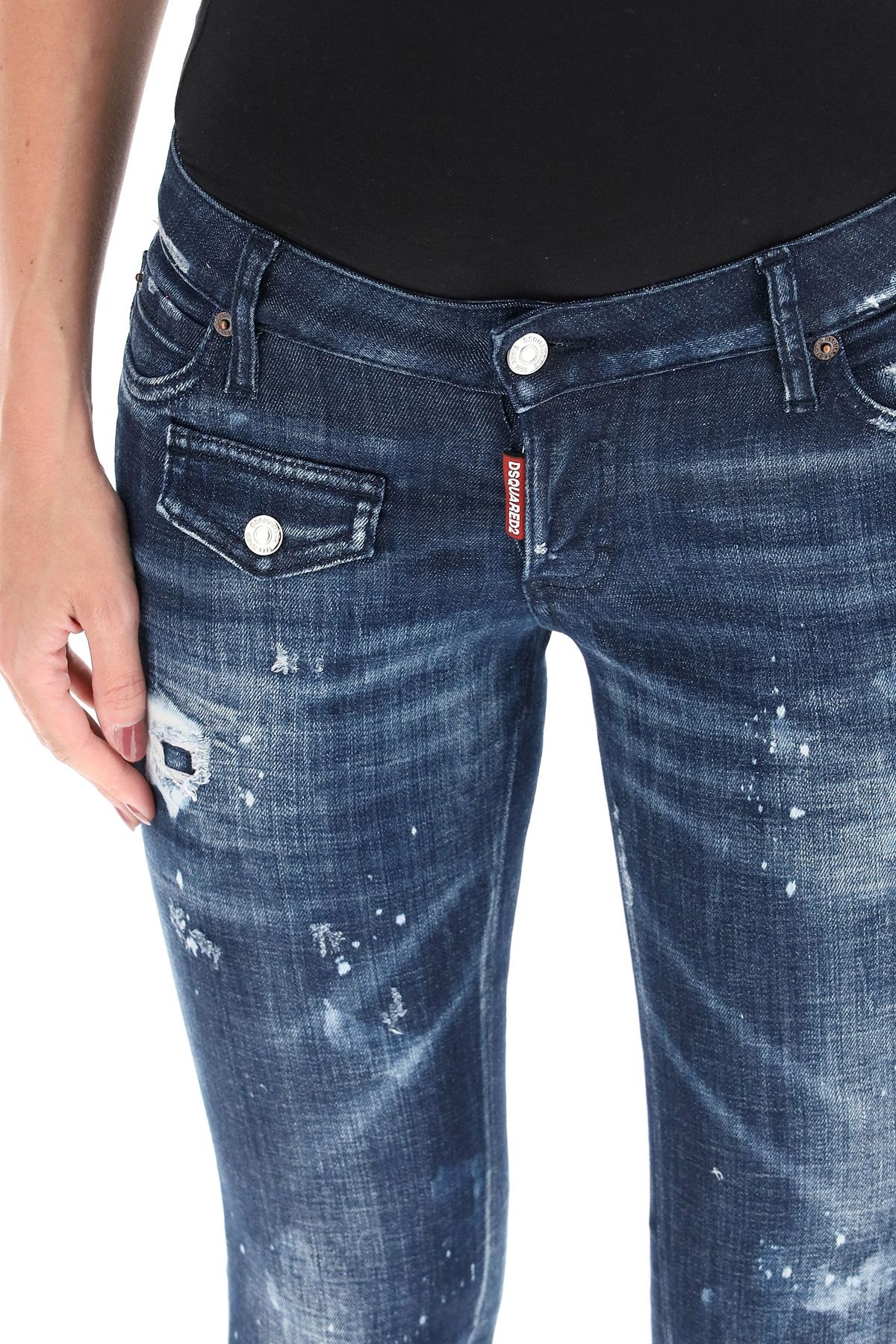 JENNIFER CROPPED JEANS WITH ZIP - 5