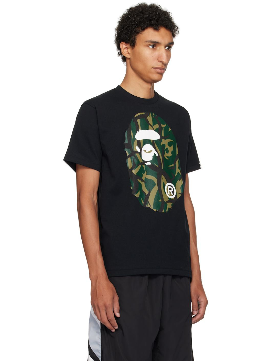 Black Trial Camo Big Ape Head T-shirt - 2