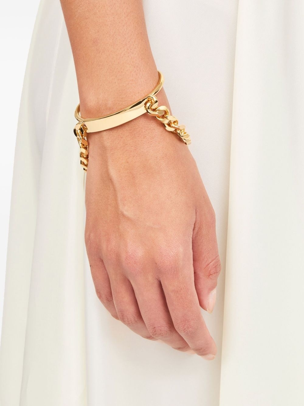 chain-detail cuff bracelet - 2