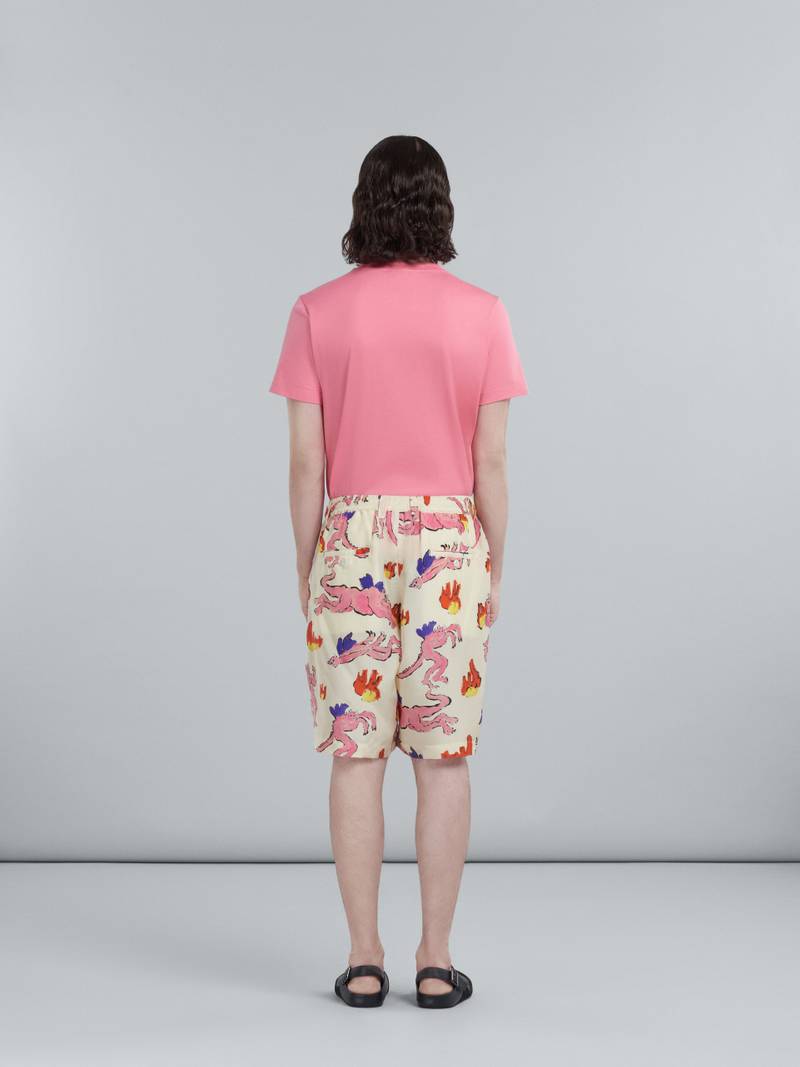PRINTED SILK SHORTS 3