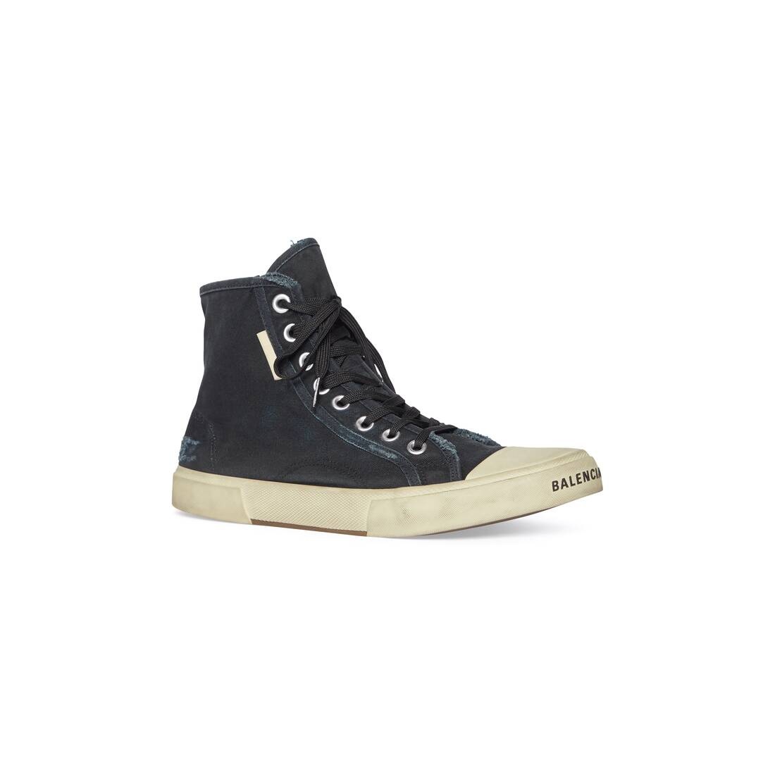 Men's Paris High Top Sneaker in Black - 2