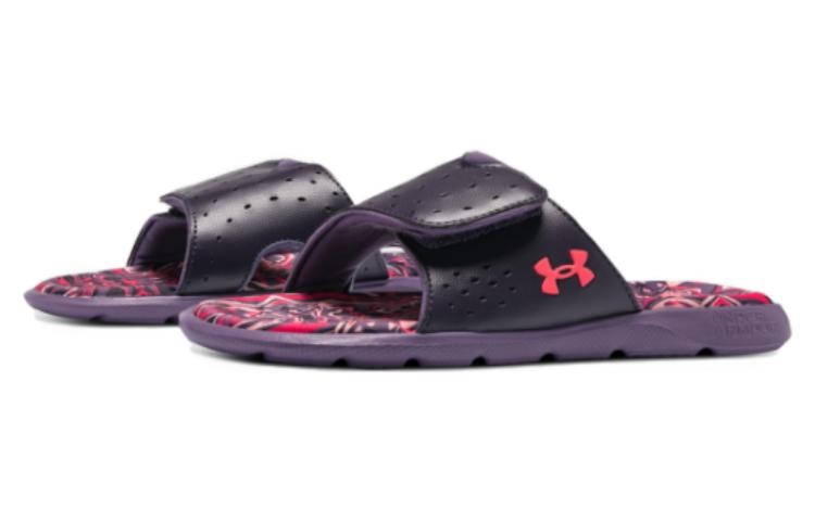 (WMNS) Under Armour Ignite Pro Graphic Footbed Slides 'Tux Purple Marble' 3026029-500 - 4