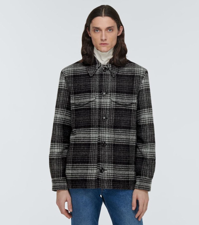 Checked wool jacket 3