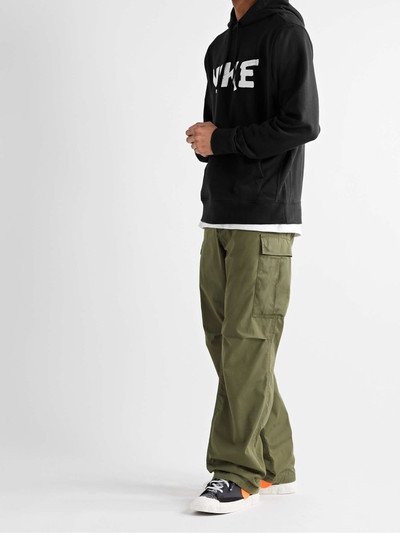 Nike Sportswear Club FT Logo-Print Cotton-Blend Jersey Hoodie outlook