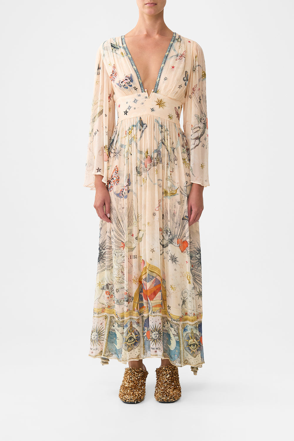 HARDWARE DETAIL LONG SLEEVE DRESS - 2