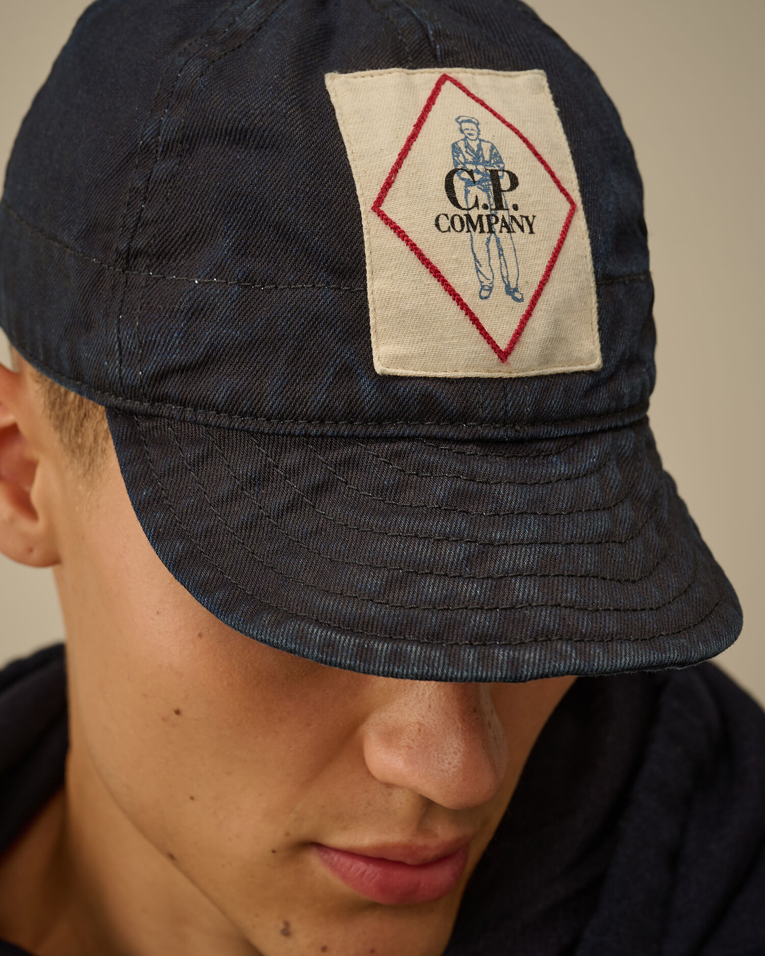3/4 Plated Denim Logo Cap - 4