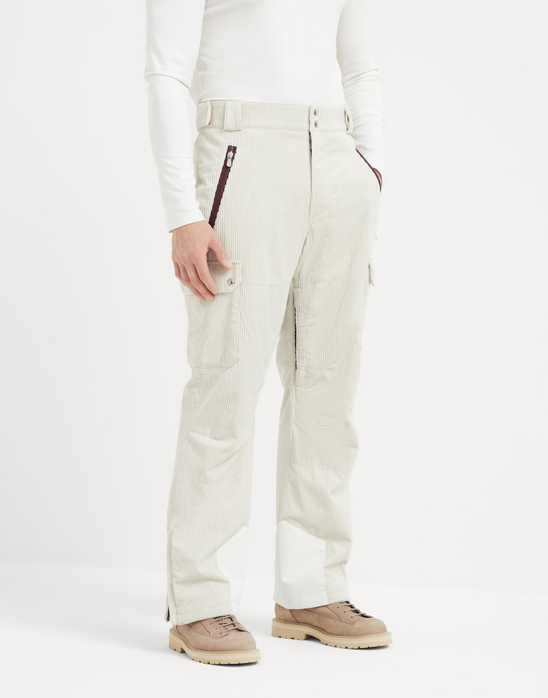 Bonded corduroy Mountain trousers with Thermore® padding and cargo pockets - 1