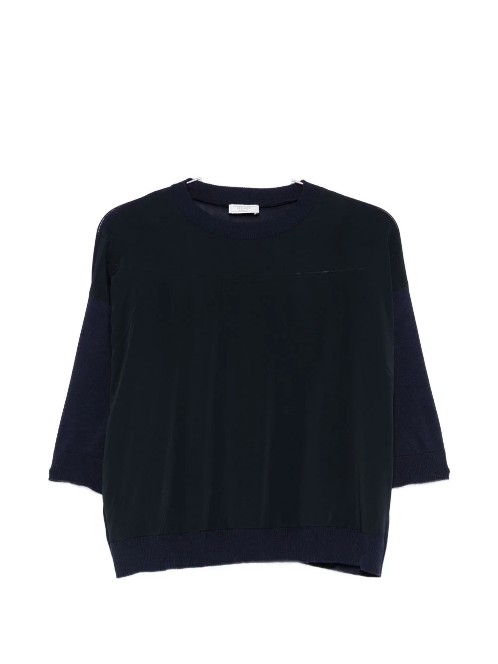 panelled knitted top - 1