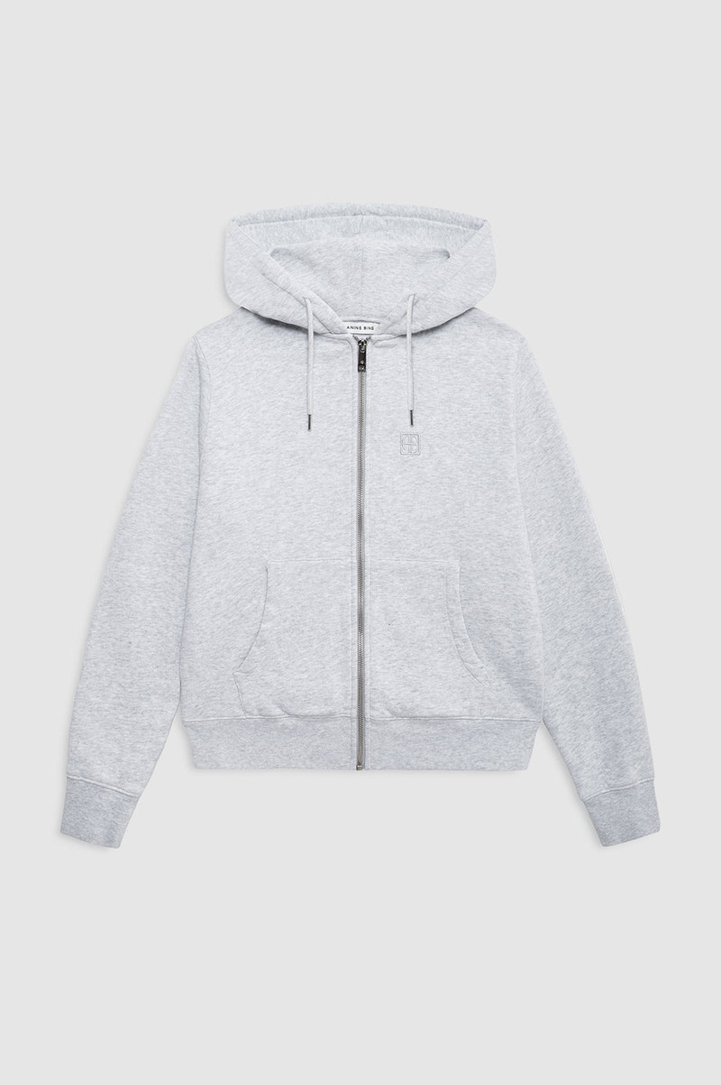 Casper Zip Up Bing - Grey Melange 1