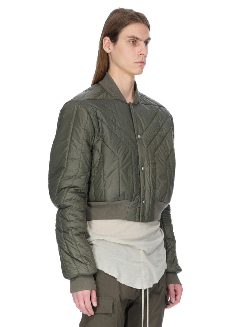 Khaki Concordians Quilted Flight Down Bomber Jacket 2