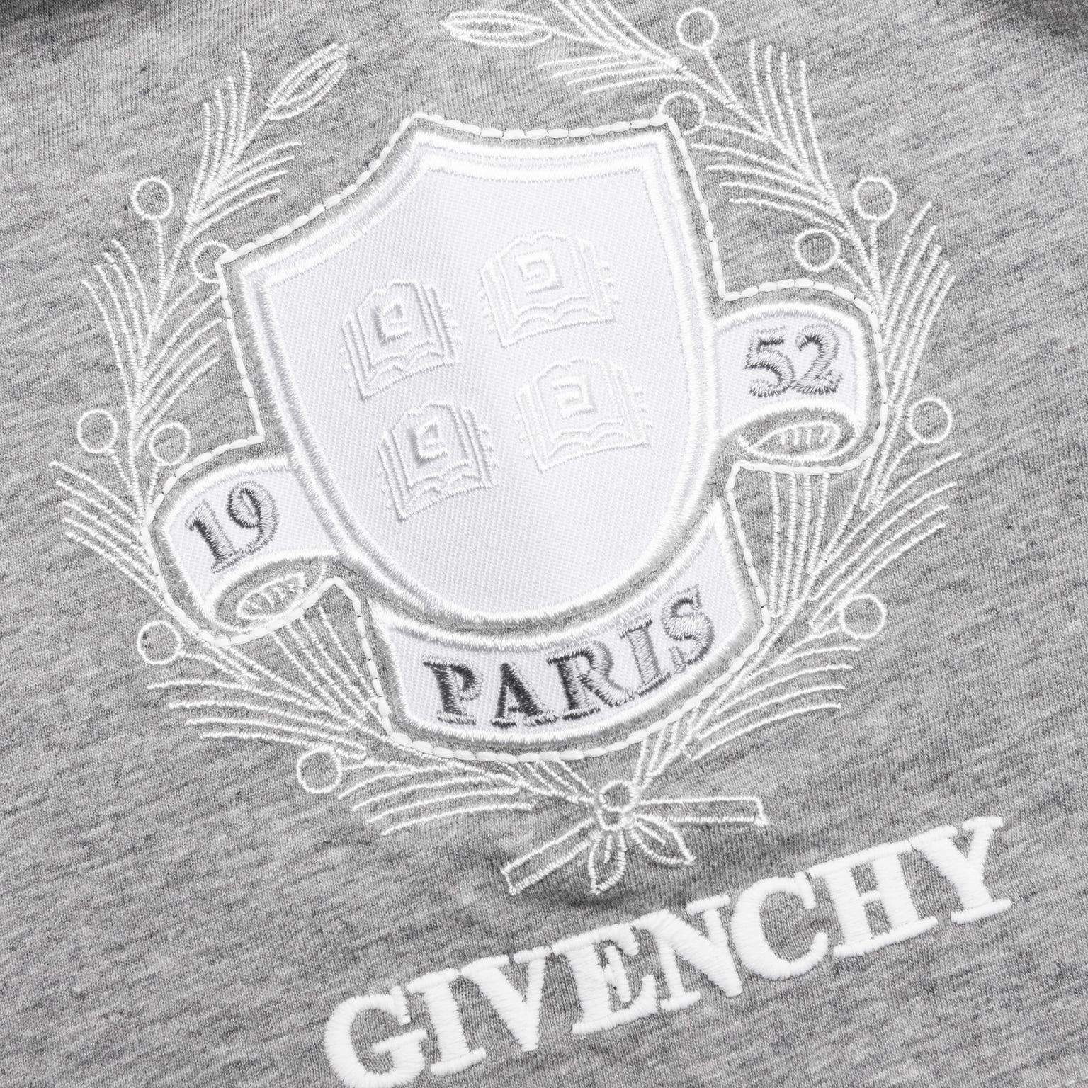 CREST T-SHIRT - LIGHT GREY MELANGE - 5