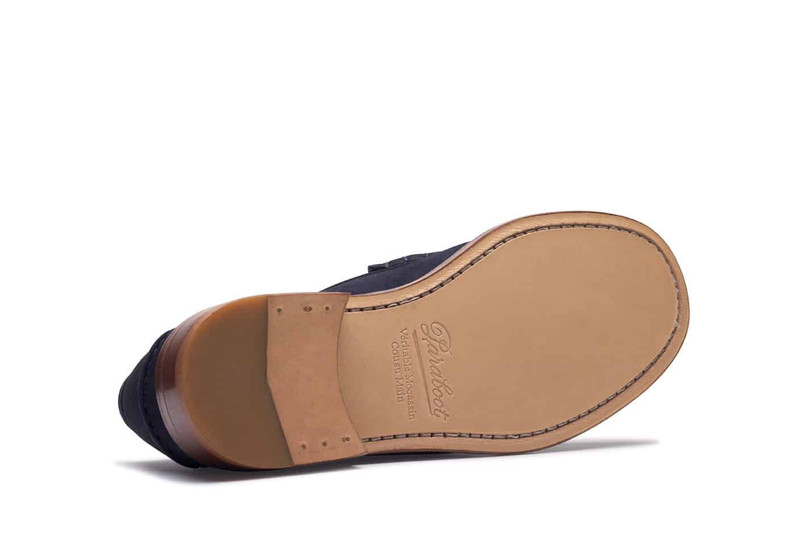 Coraux Taurillon Nubuck Navy - Leather Sole 5