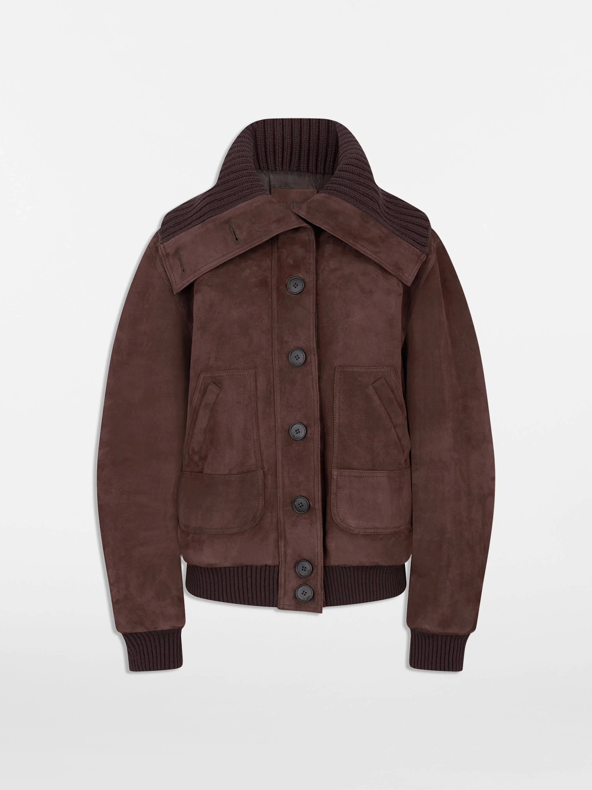 DARK BROWN BOMBER - 1