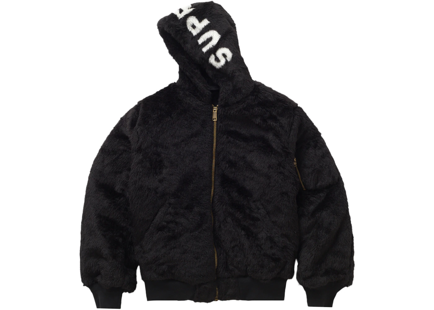 Supreme Faux Fur Reversible MA-1 Black - 3