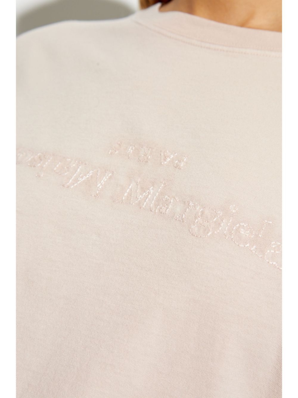 logo-embroidered cotton t-shirt - 5