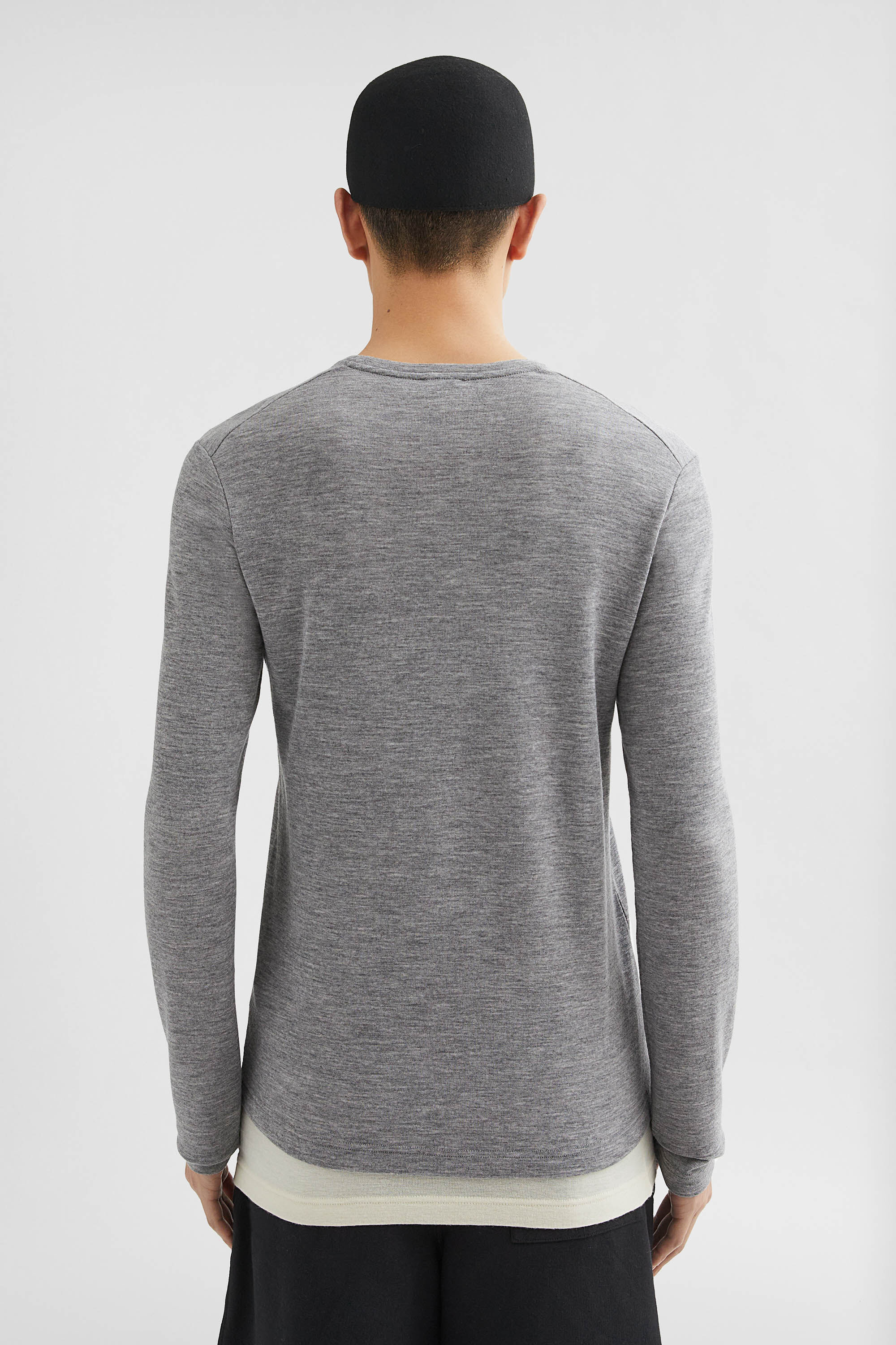 Lightweight Wool Layered T-Shirt - 4