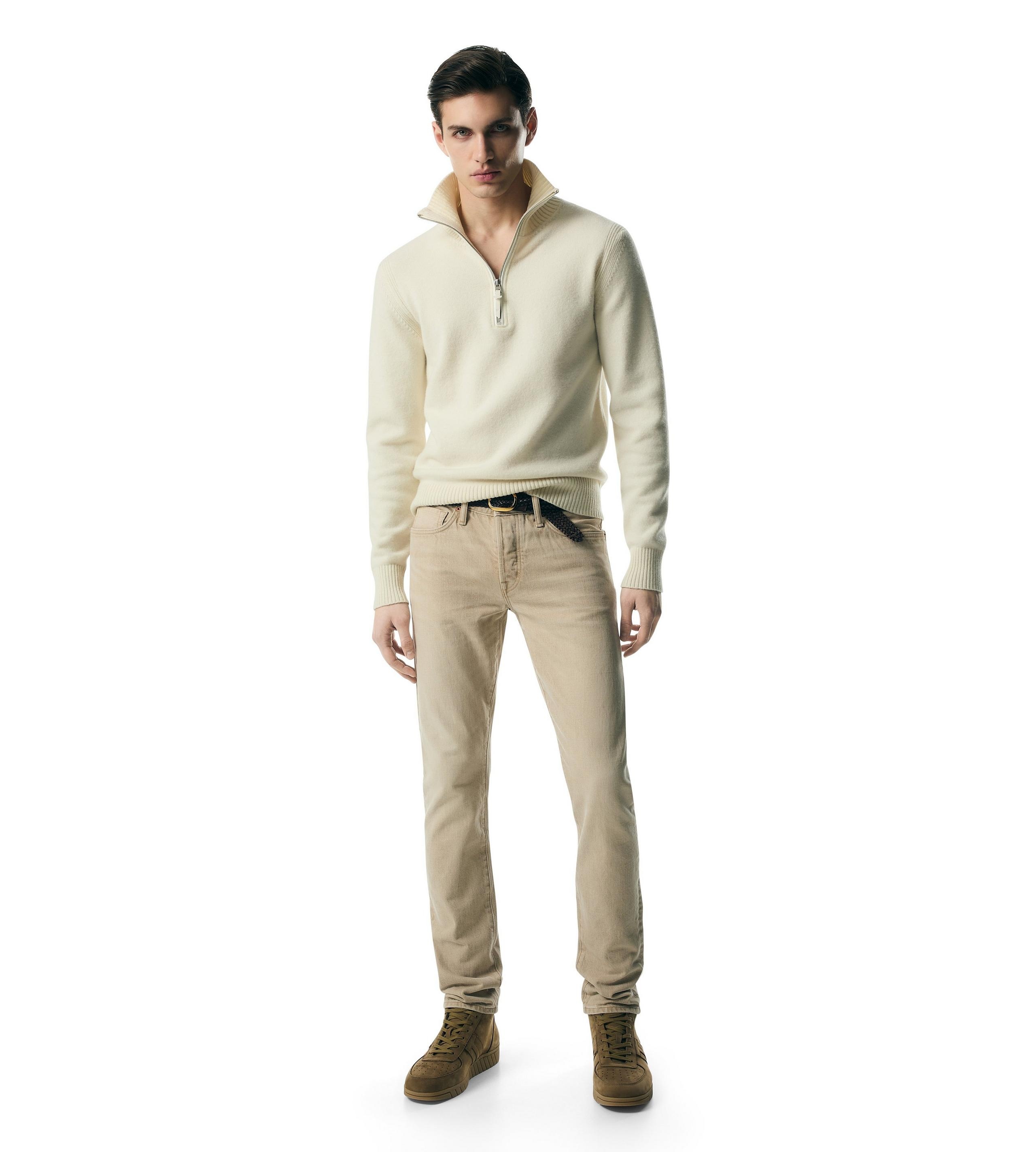 CASHMERE BLEND HALF ZIP - 2