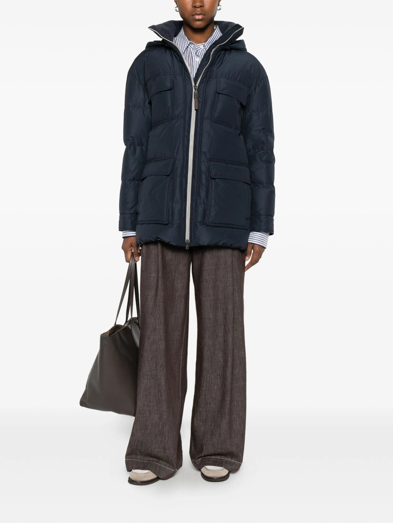 Brunello Cucinelli Brunello Cucinelli Hooded Flap-pocket Jacket outlook
