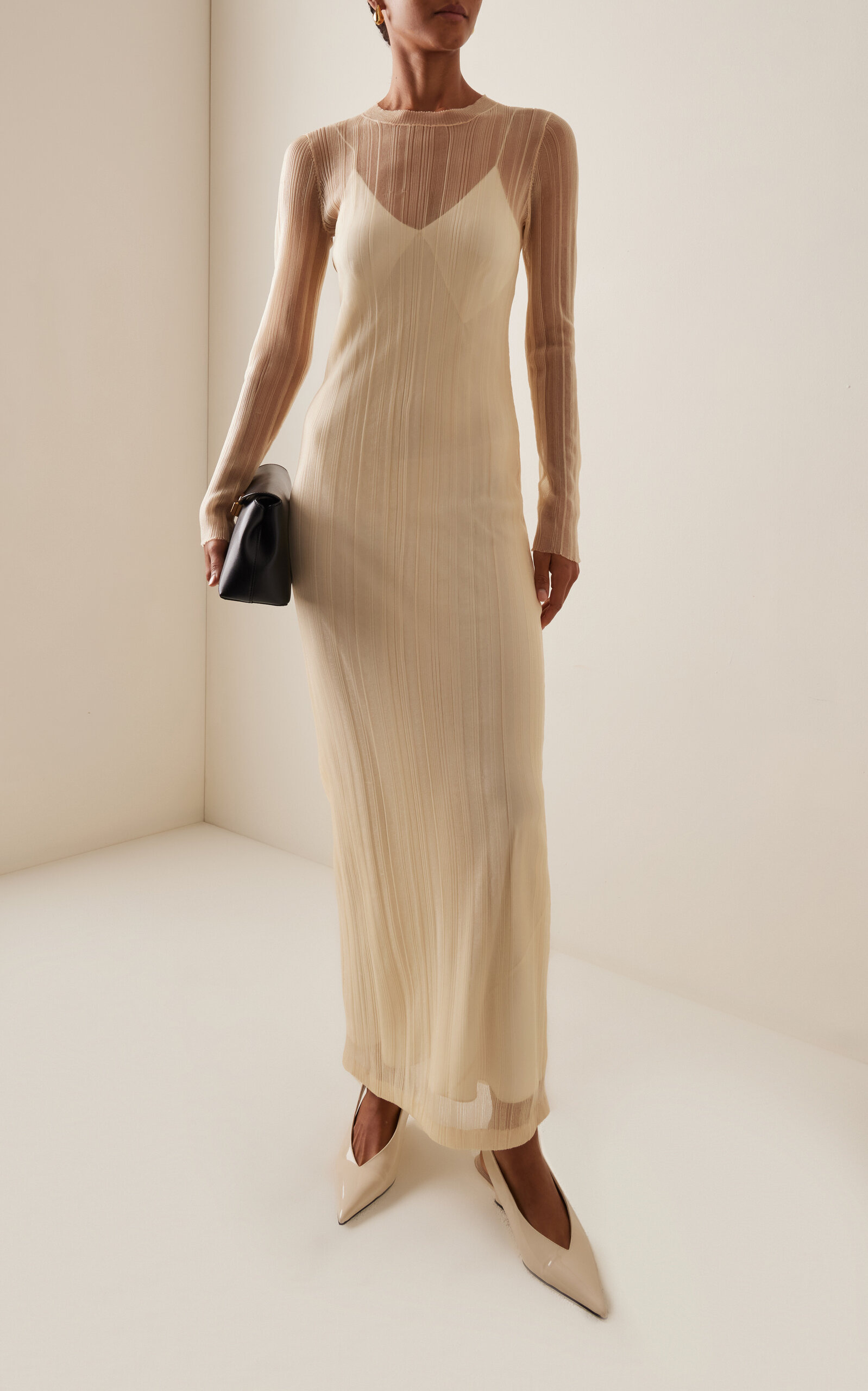 Silk Slip Dress off-white - 2