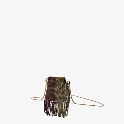 FENDI Charm with brown beads outlook