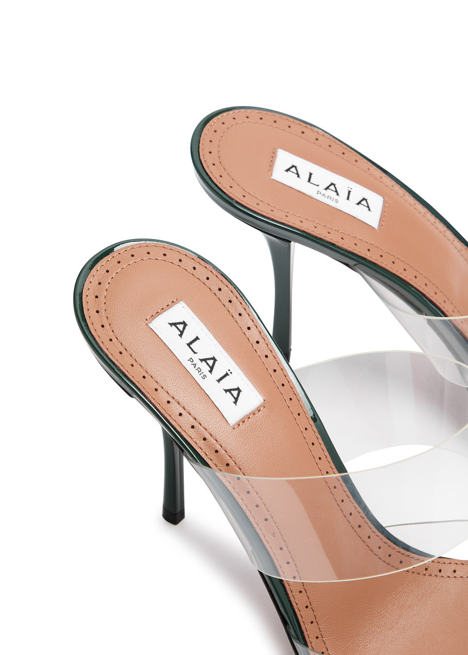 Alaïa Coeur 90 Patent Leather Mules - 4