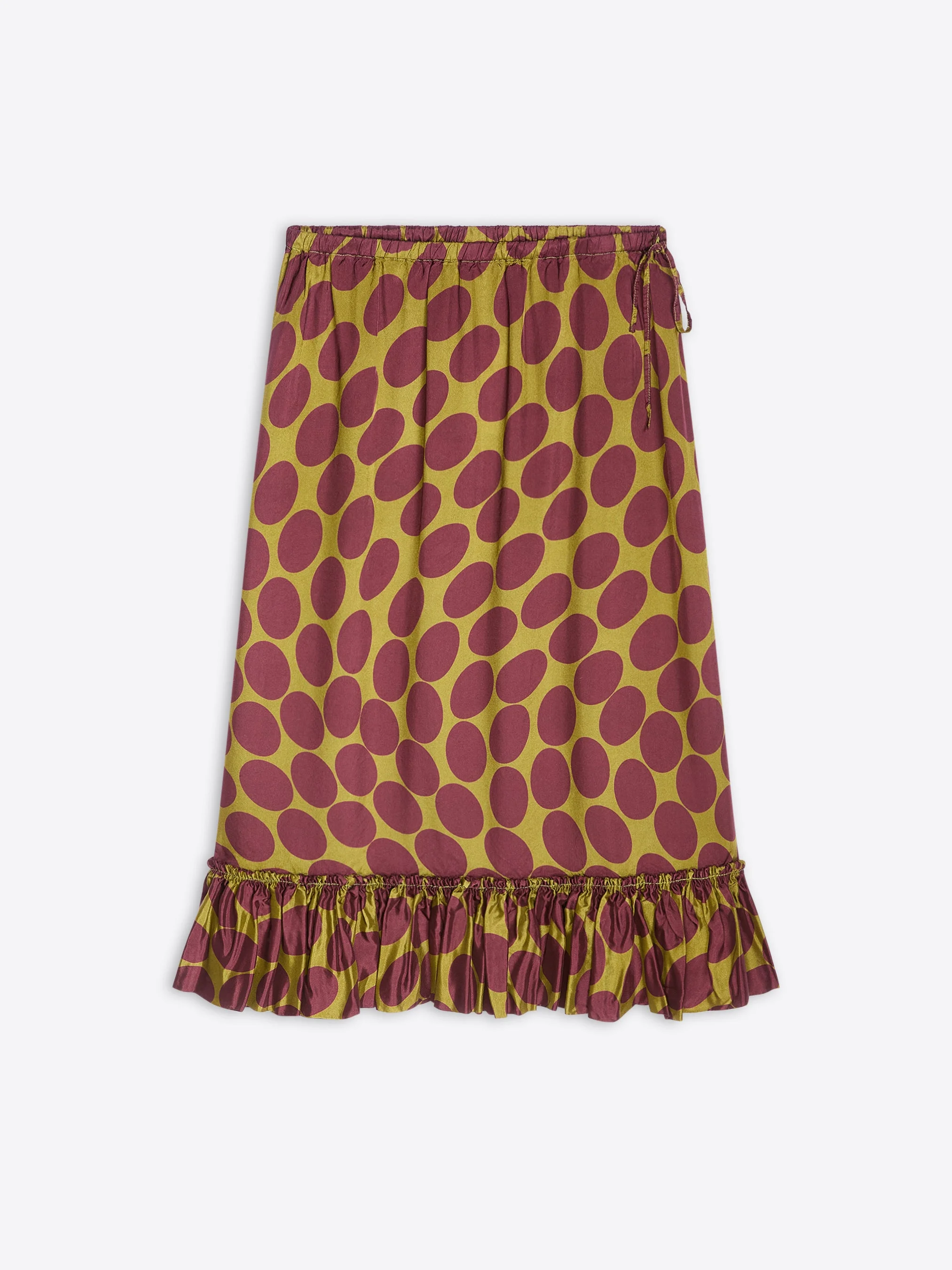 PRINTED RUFFLED SKIRT - 1