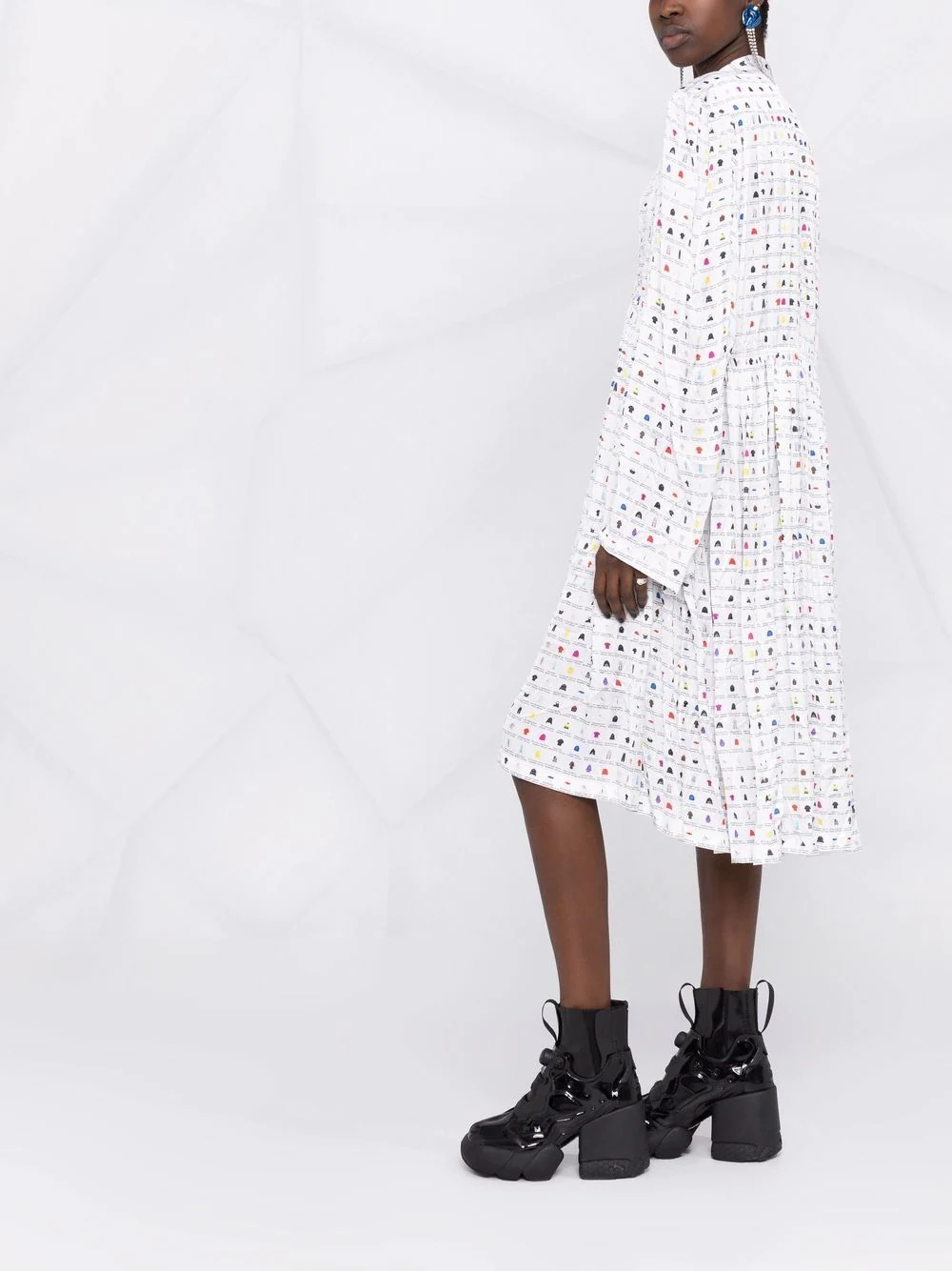 oversized scarf dress - 4