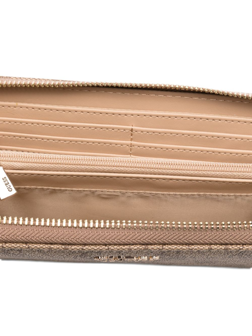 logo-plaque zip-around wallet - 3