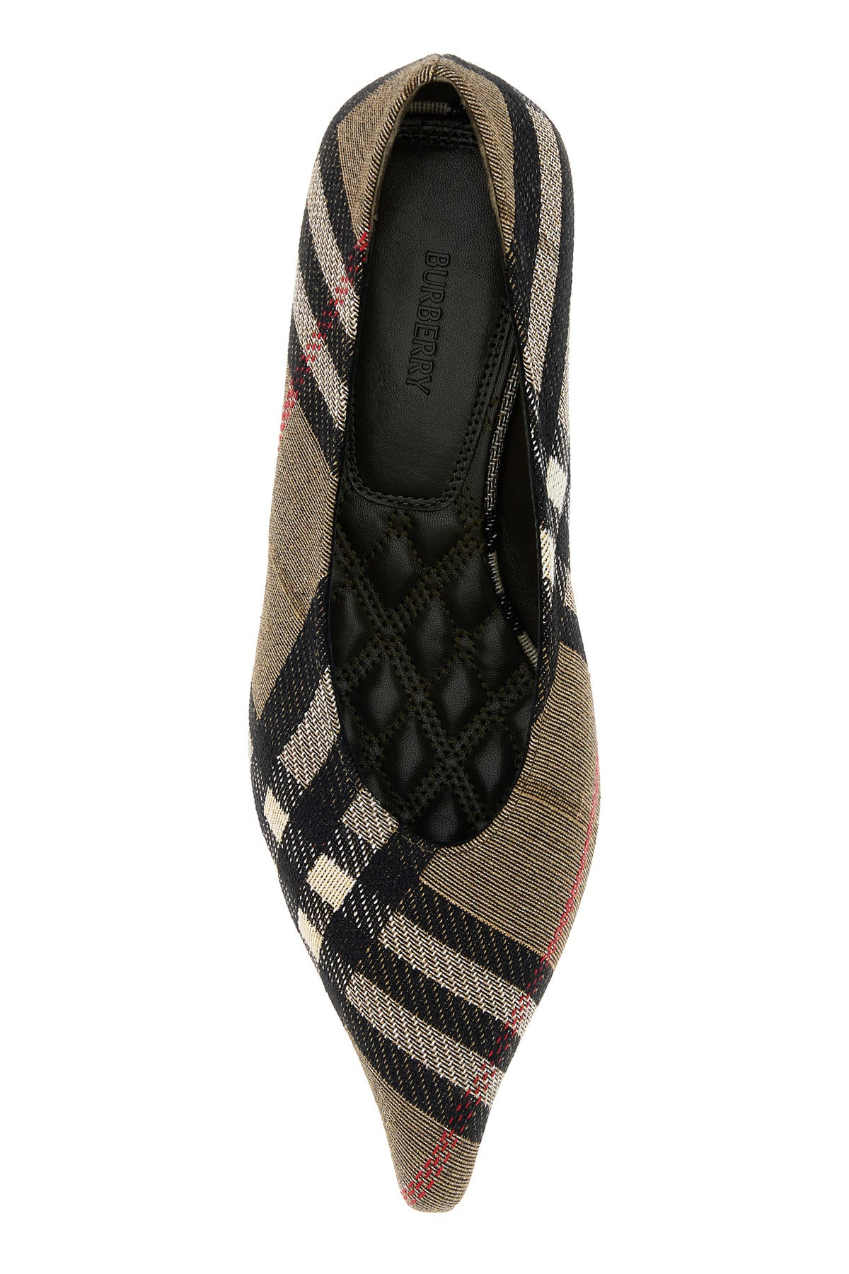 Embroidered canvas cameo pumps - 4