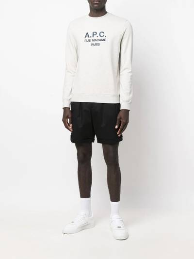 A.P.C. logo-print sweatshirt outlook