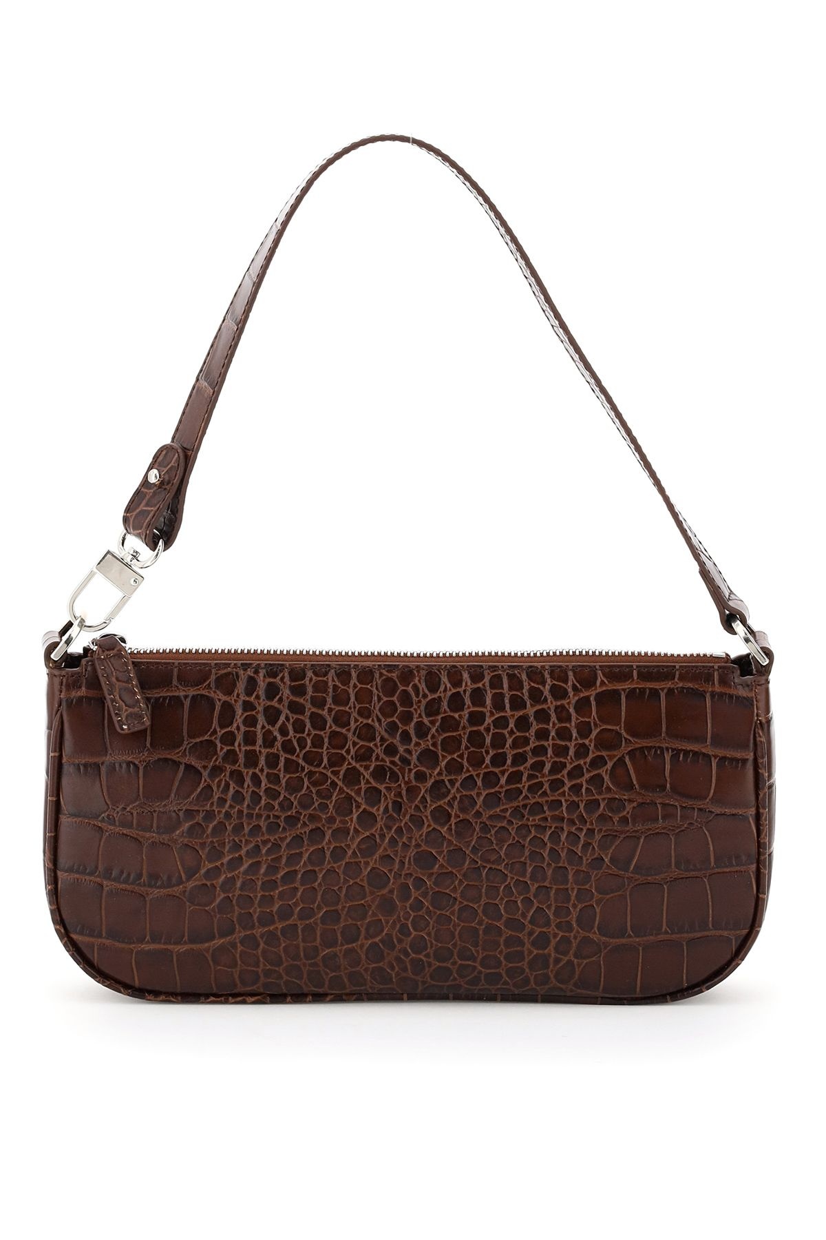 CROCO EMBOSSED LEATHER RACHEL BAG - 1