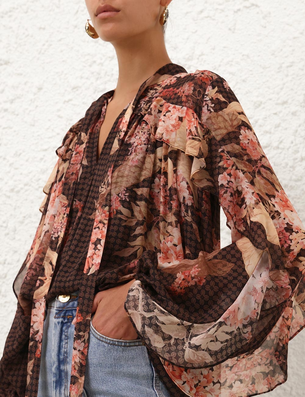 ILLUMINATE FLUTTER BLOUSE - 5