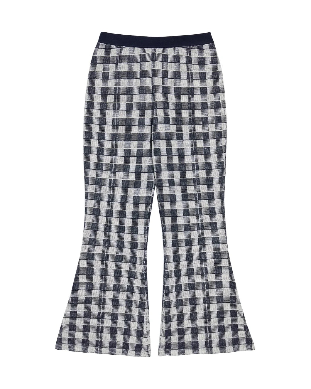 GINGHAM FLARE PANT - 1