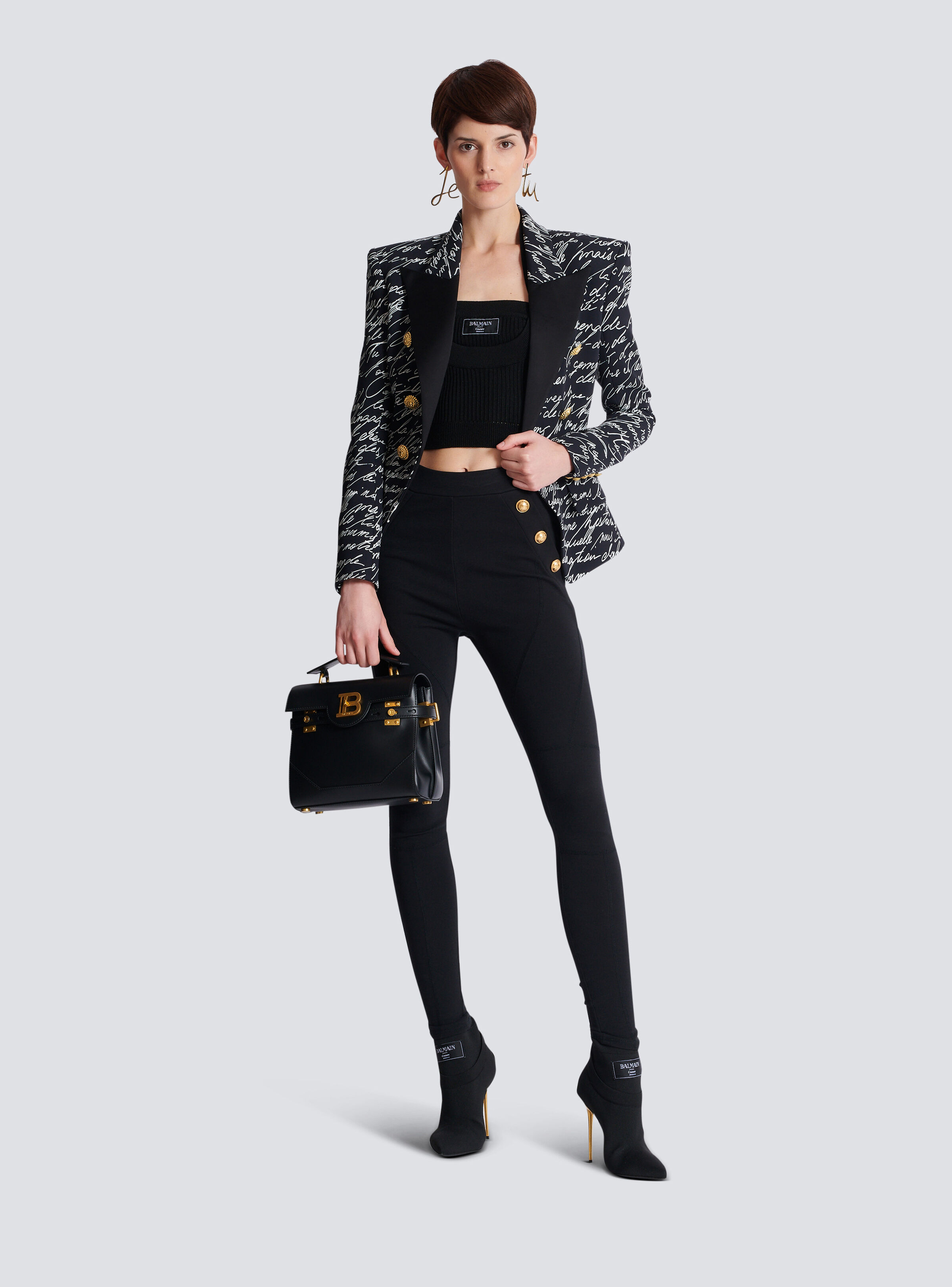 Jersey leggings with 6 buttons - 2