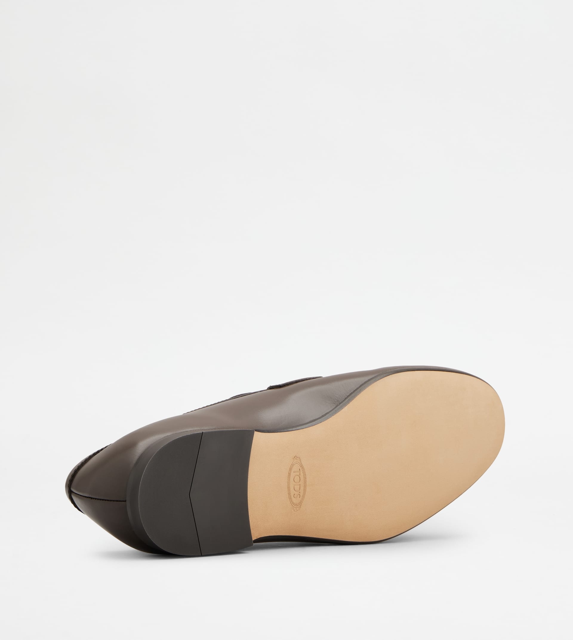 LOAFERS IN LEATHER - BROWN - 4