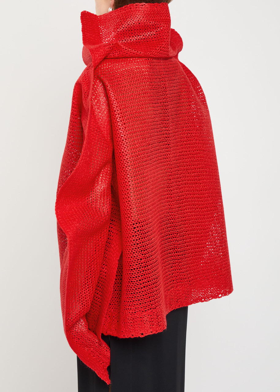 Issey Miyake Panini Draped Wool-blend top - 3