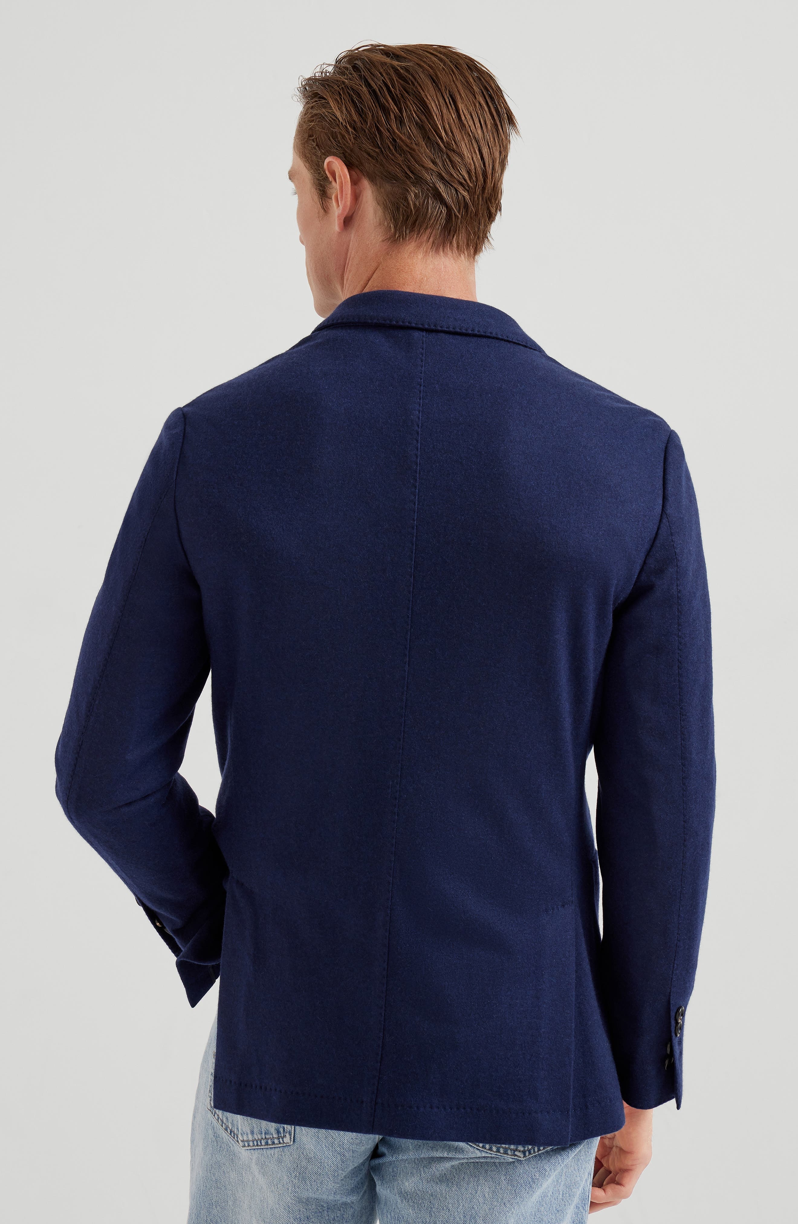 Brunello Cucinelli Cashmere jersey blazer in Blue at Nordstrom - 3