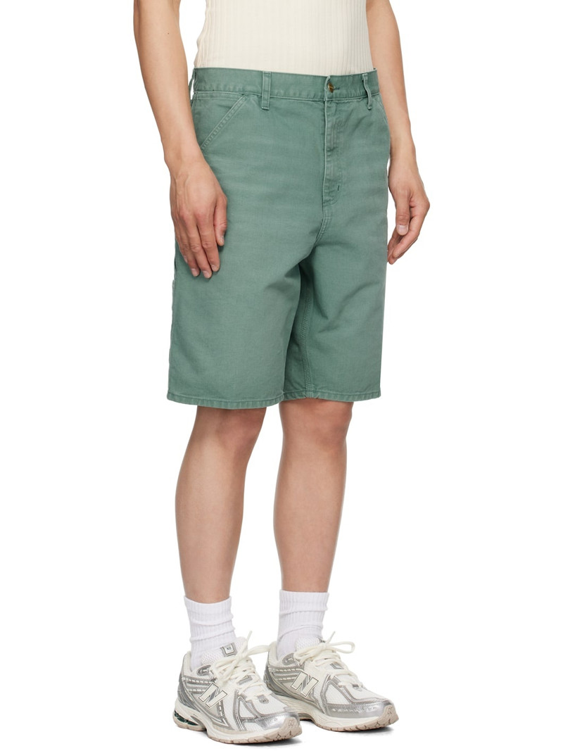 Green Single Knee Shorts 2