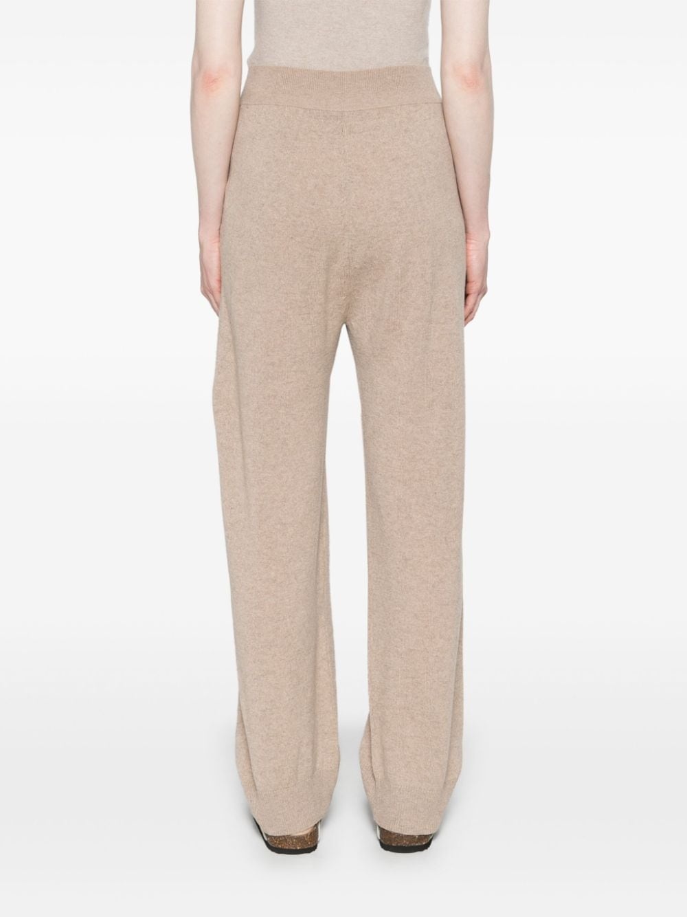 regenerated-cashmere track pants - 4