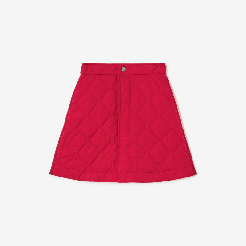 Quilted Nylon Mini Skirt 1