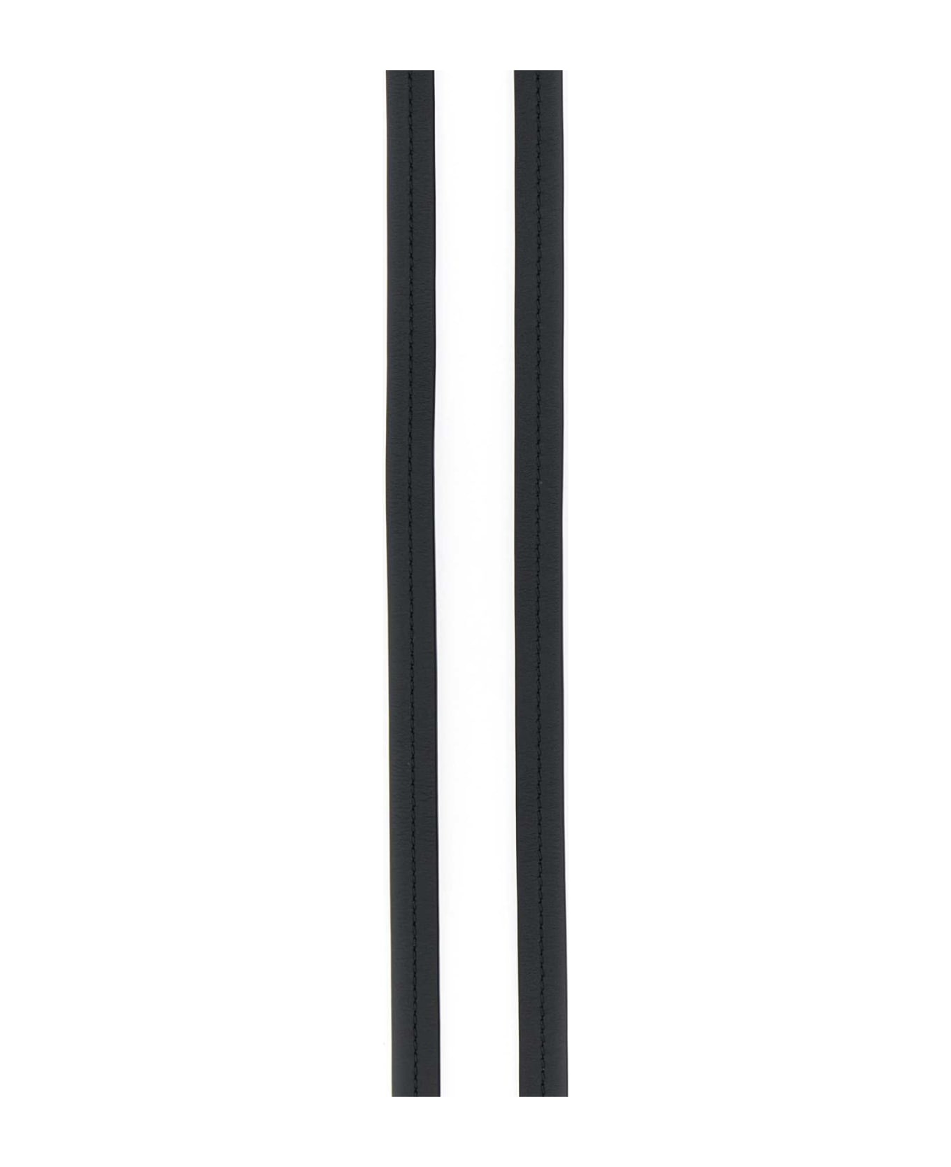 Black Leather Sardine Belt - 2