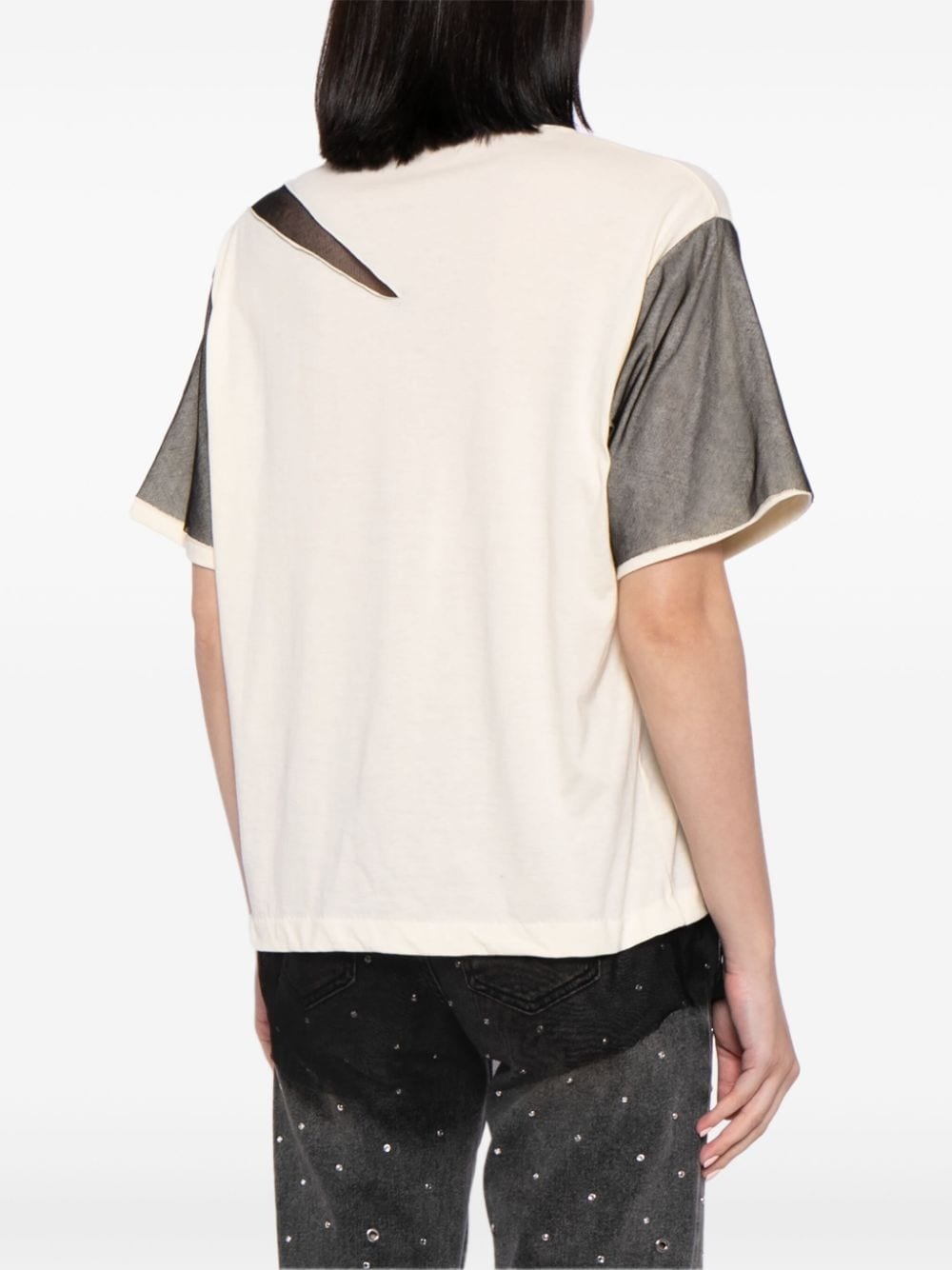 layered cotton T-shirt - 4