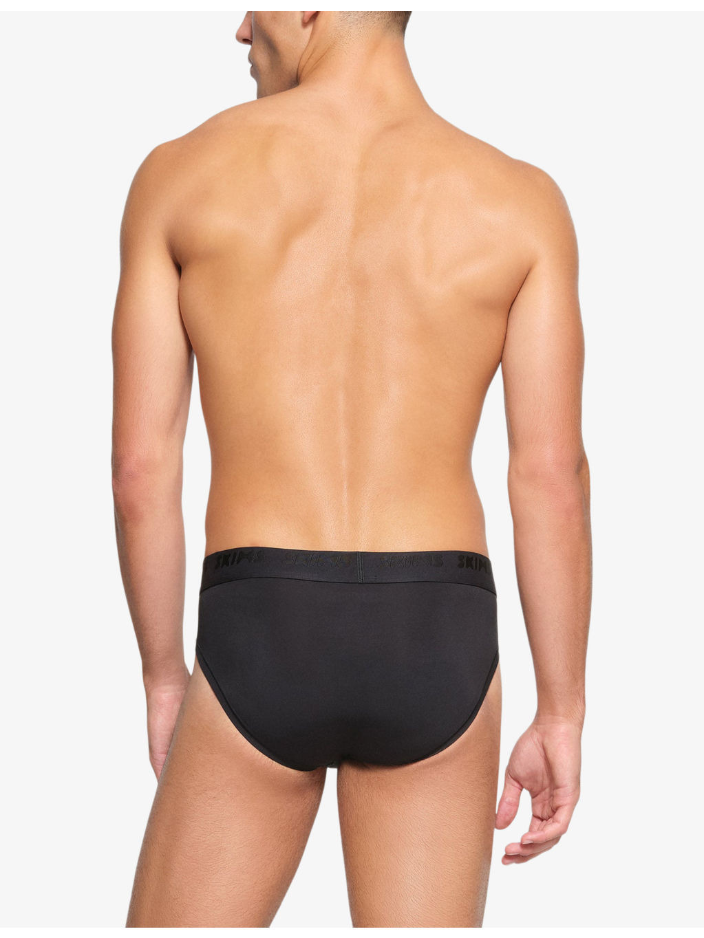 Branded-waistband pack of three stretch-modal briefs - 3