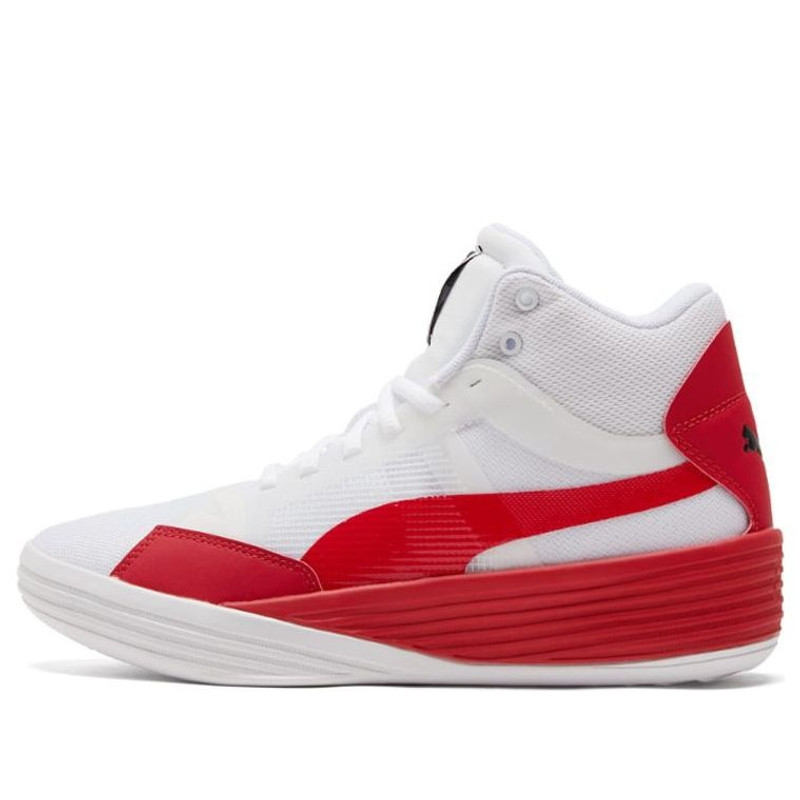 PUMA Clyde 모든 직업 중앙 백색/빨강 195512-04 - 1