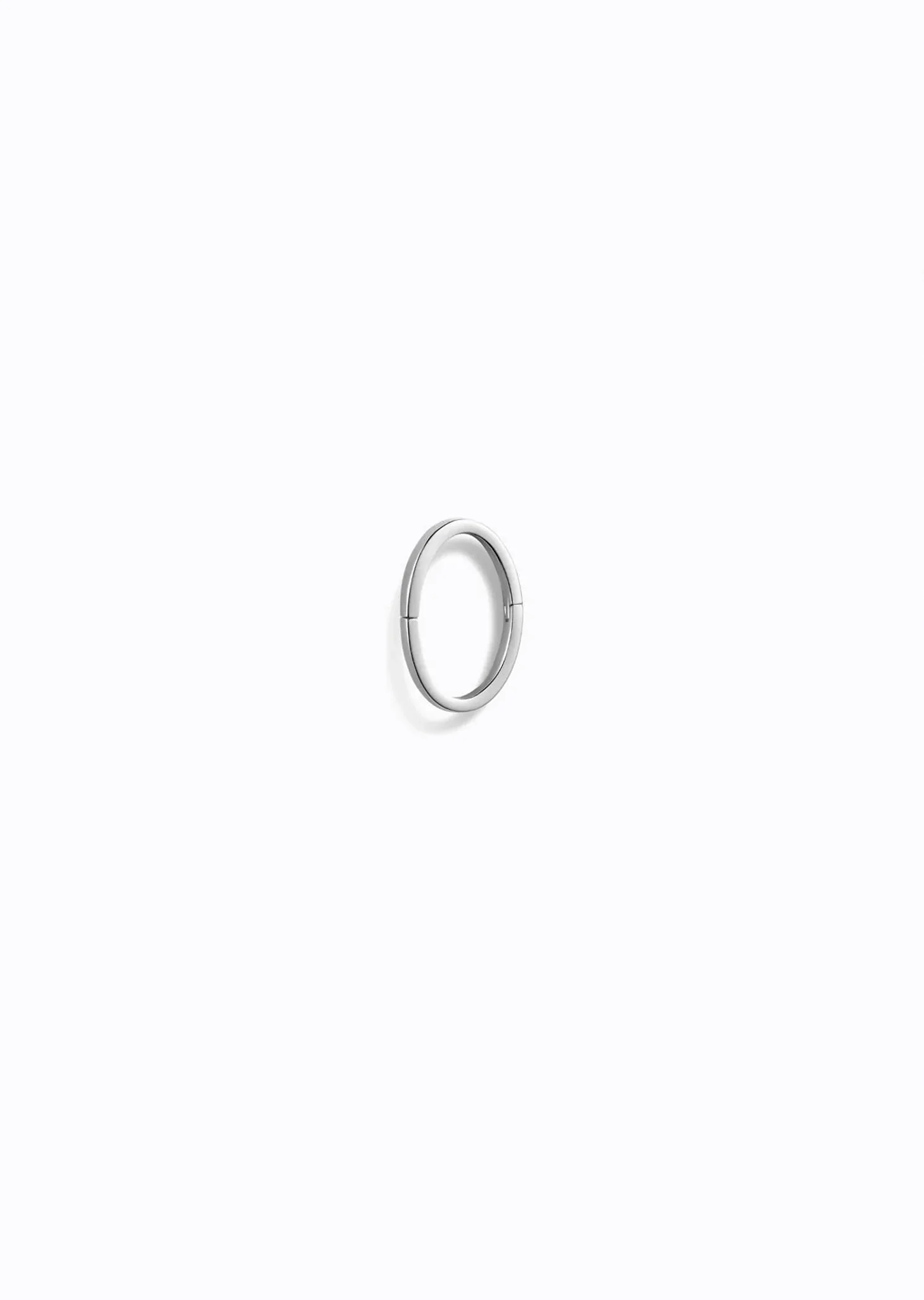 White Gold Form Earring - 1