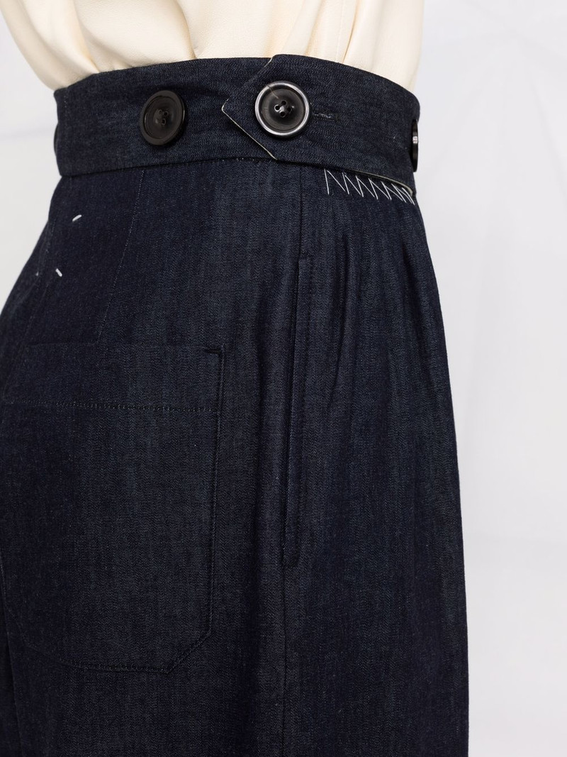 wide leg denim trousers 3