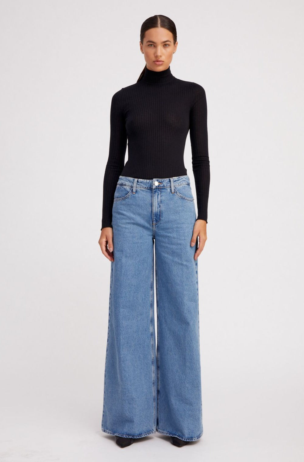 GRACE WIDE LEG DENIM - 5
