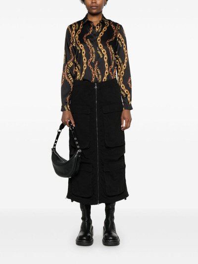 VERSACE JEANS COUTURE Chain Couture-print shirt outlook