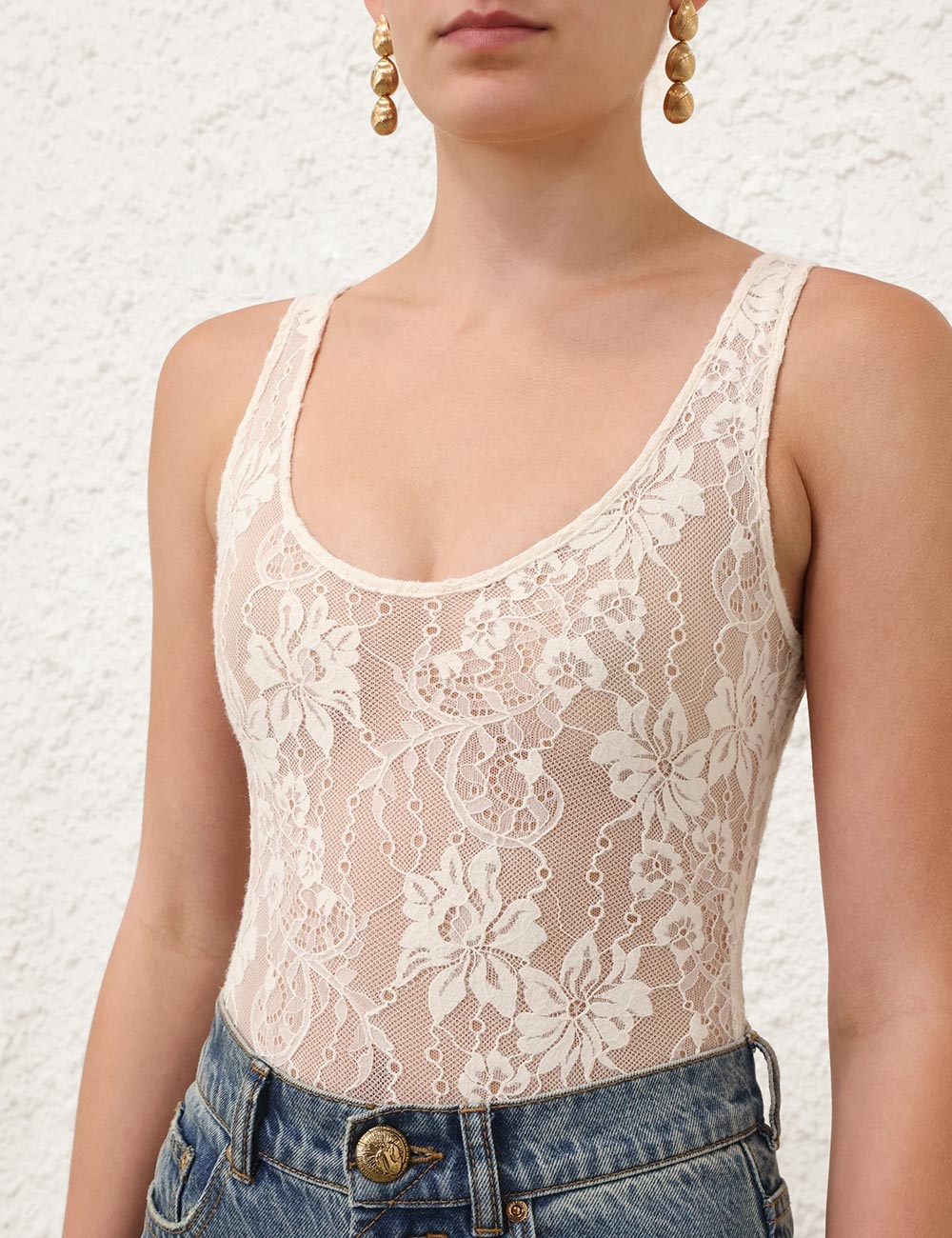 SCOOP NECK BODYSUIT - 2