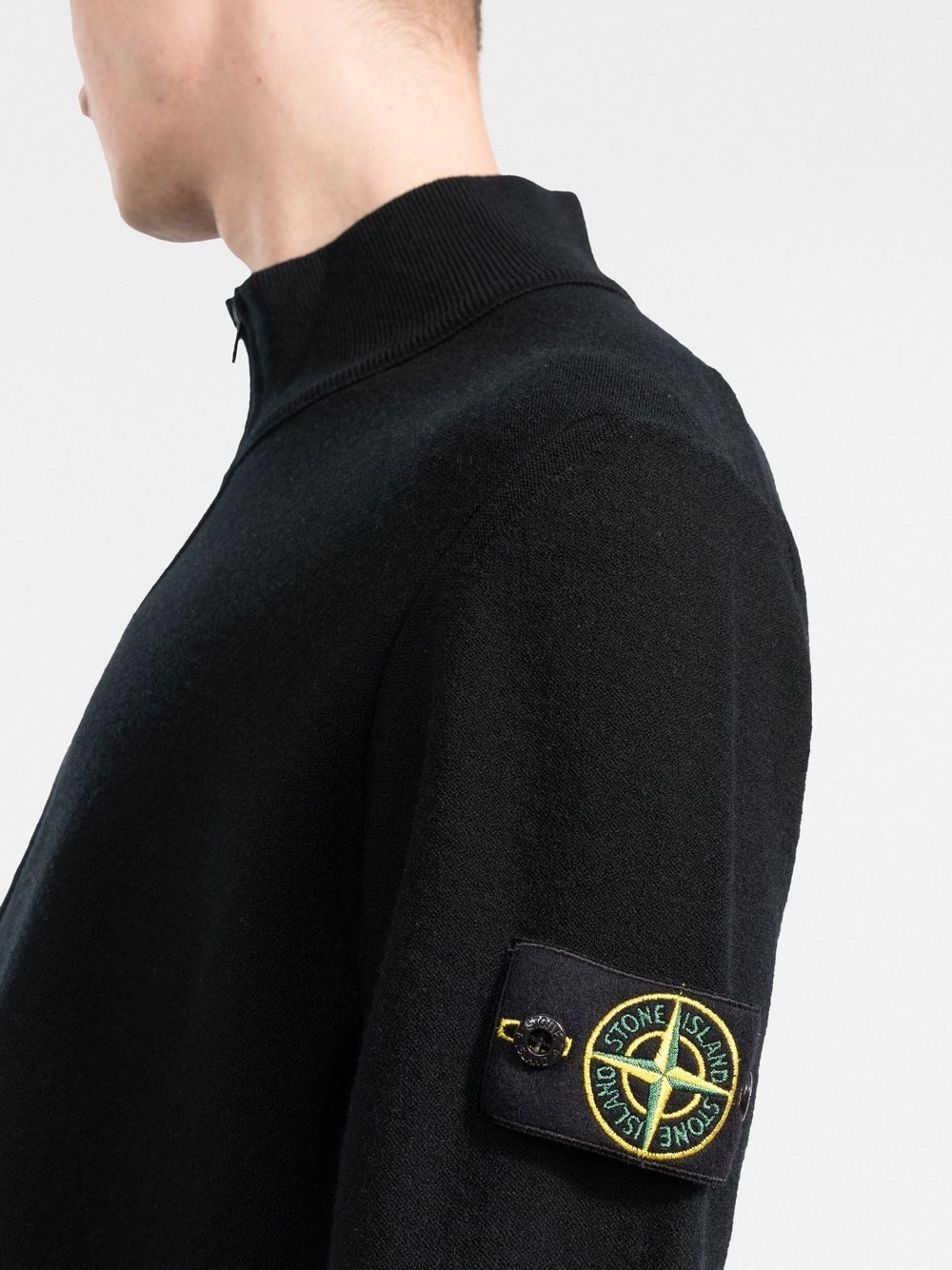 Compass-patch zip jumper - 5